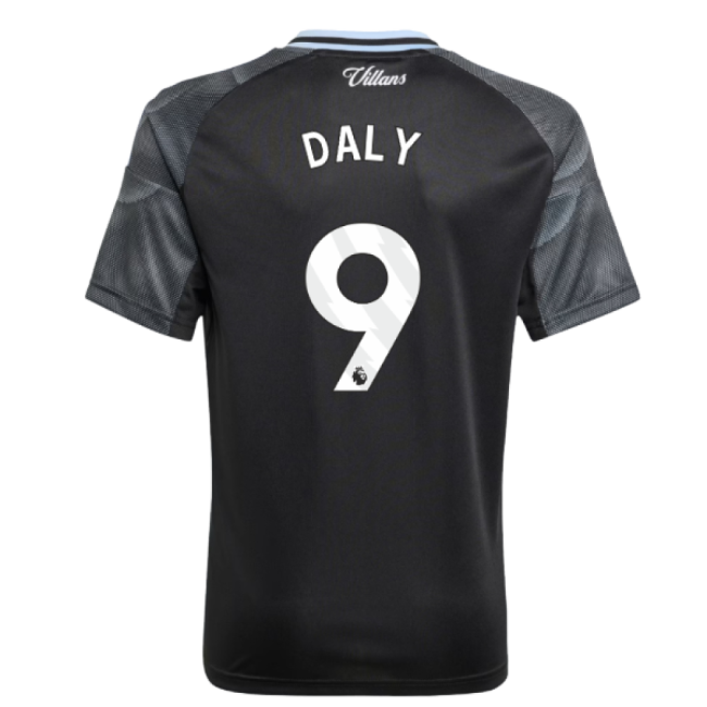 Top Tier Football Aston Villa Away Shirt Kids Daly #9 2025-2026 Ca...