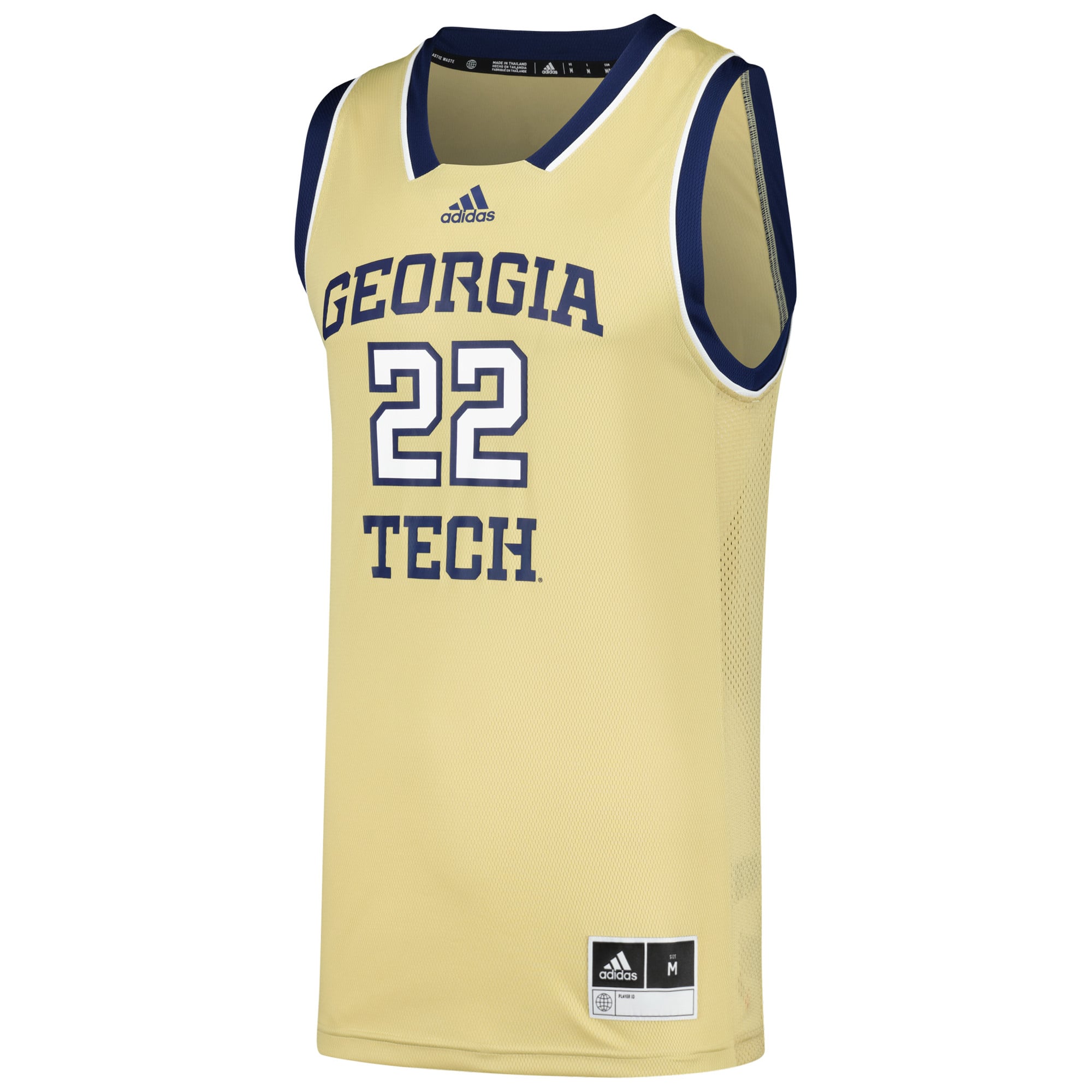 #22 Georgia Tech Yellow Jackets adidas Swingman Jersey - Gold