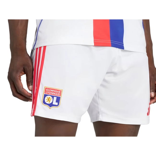 2025-2026 Olympique Lyon Home Soccer Shirt (White) | Replica