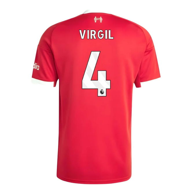 Liverpool Liverpool Home Shirt Virgil #4 High Performance True Upd...