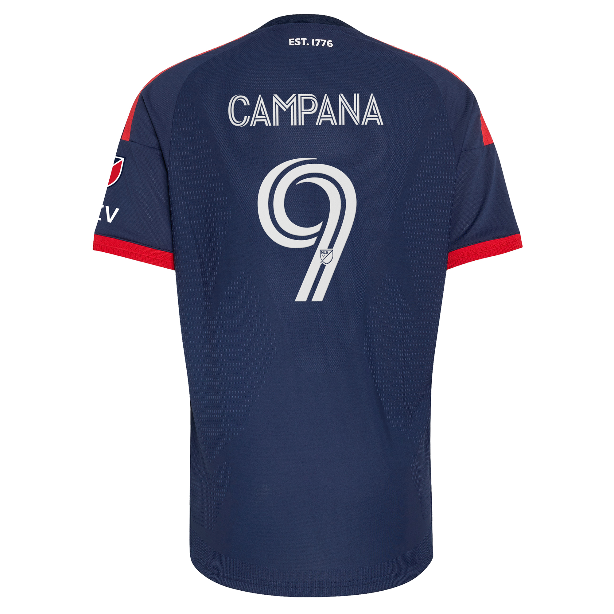 [SJH] Leonardo Campana New England Revolution 2026 Independence Day On-Field Authentic Patch Jersey - Blue