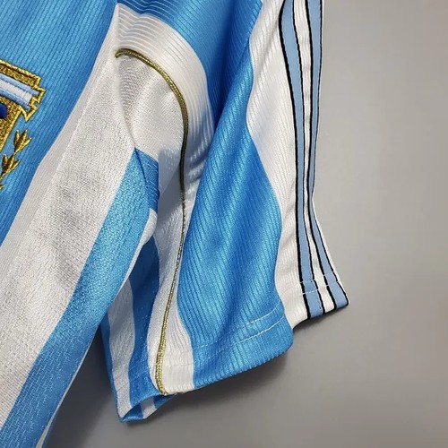 Authentic 1998 Argentina Camiseta World Cup World Cup With Special
