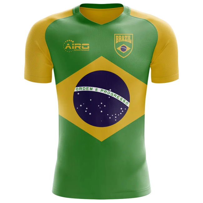 Soccer 2025-2026 Brazil Flag Concept Football Shirt (R Carlos 3)