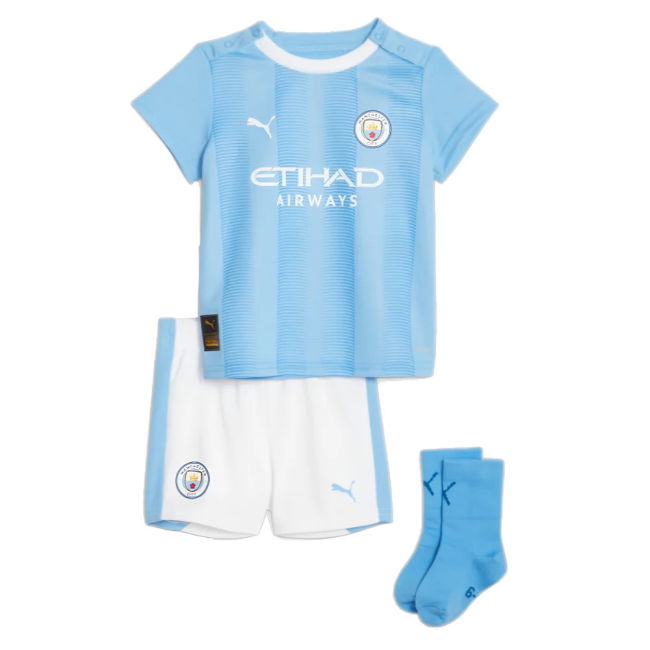 soccer jersey 2023-2024 Man City Home Baby Kit (HAALAND 9)