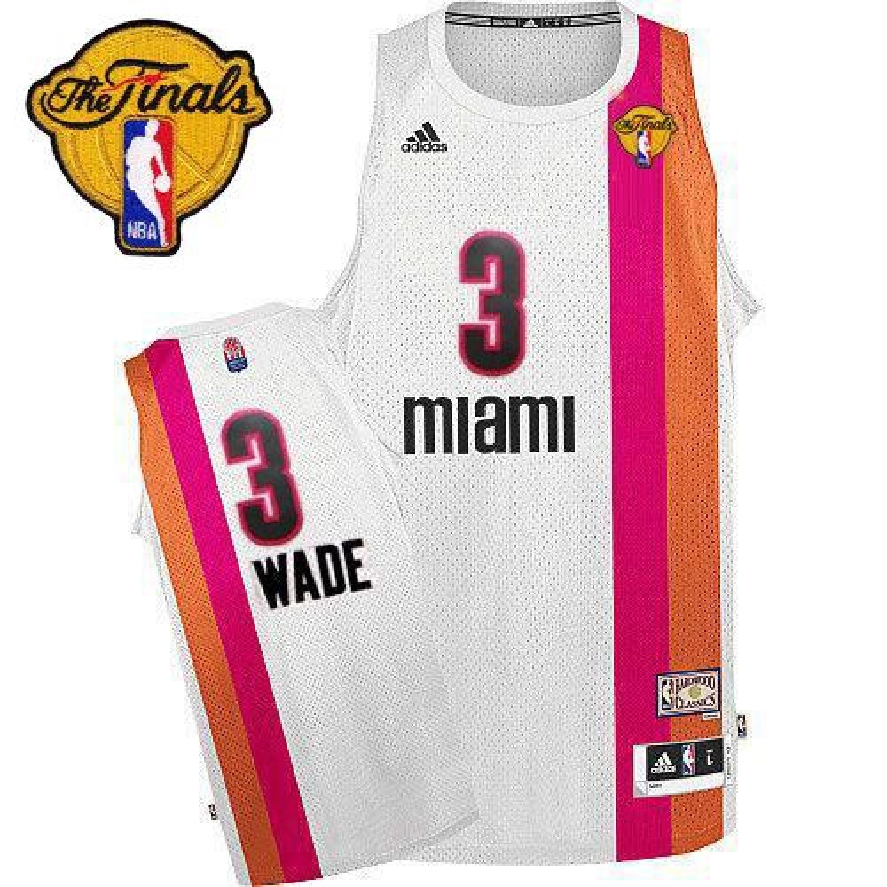 Collector's Item Official Men's Heat #3 Dwyane White Basketball Jersey