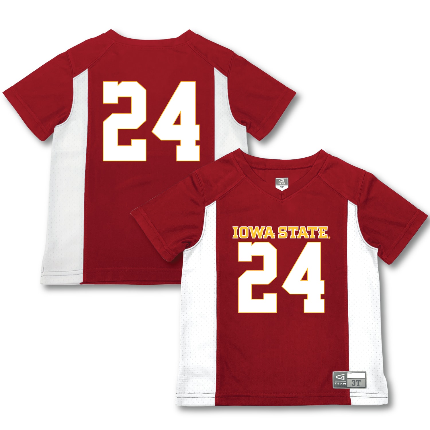 [NJP] Iowa State Cyclones Garb Toddler Football Jersey - Cardinal