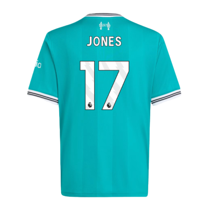 2025-20 Liverpool Third Soccer Shirt Jones #17 L S Kids