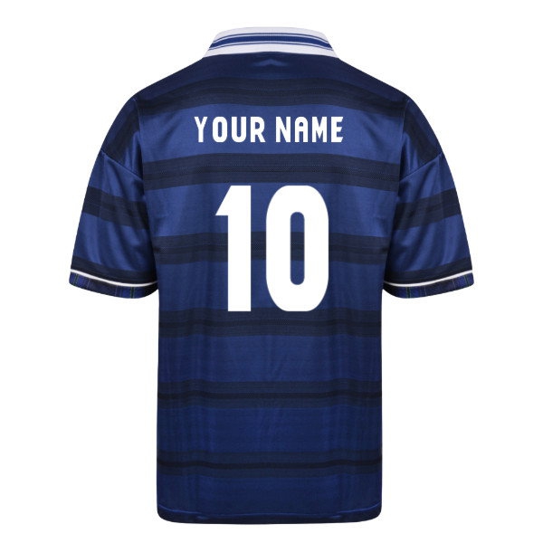 [JED] Score Draw Scotland 1998 World Cup Finals Retro Football Shirt (Your Name)