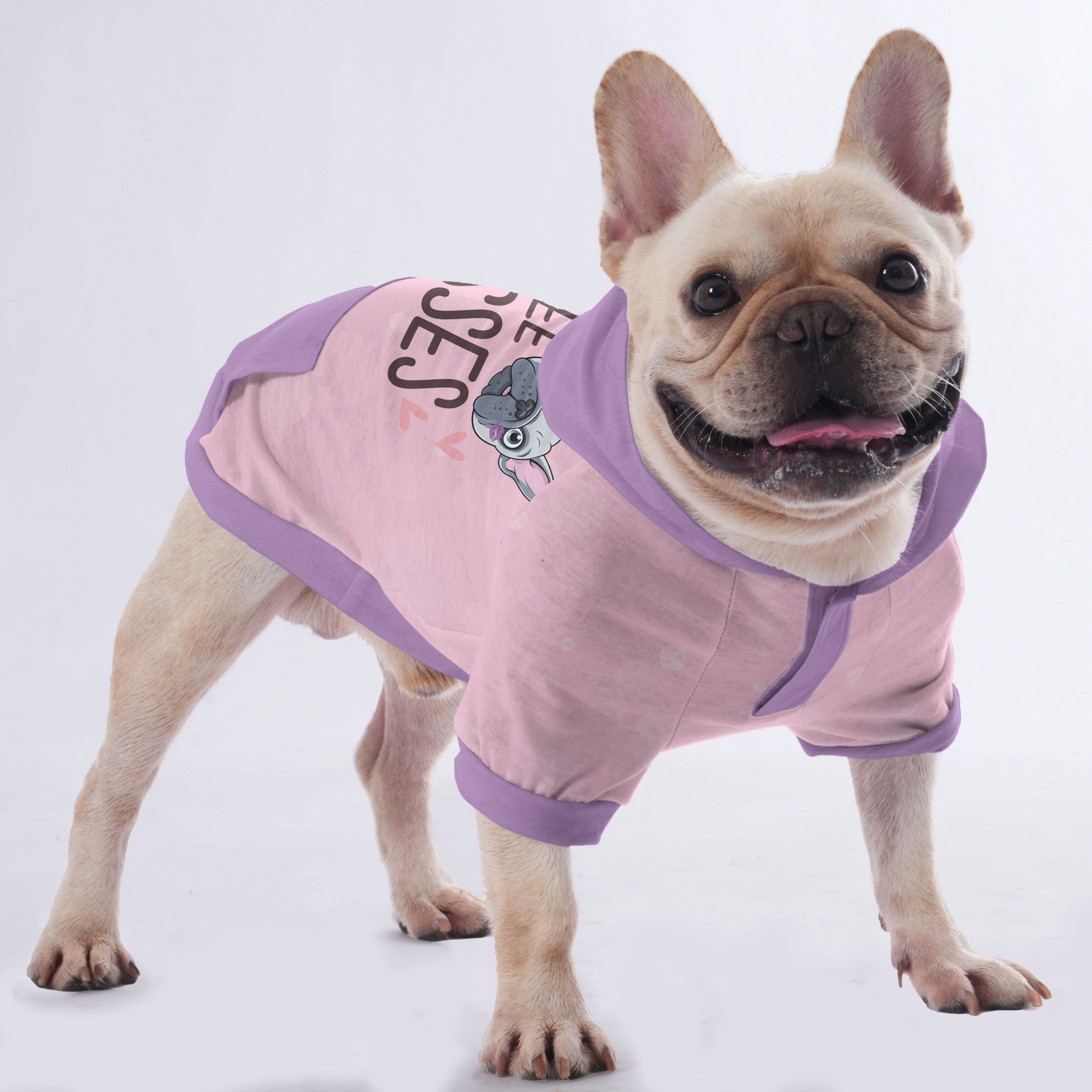 French Bulldog I Give Free Kisses Hoodies For French Bulldog |