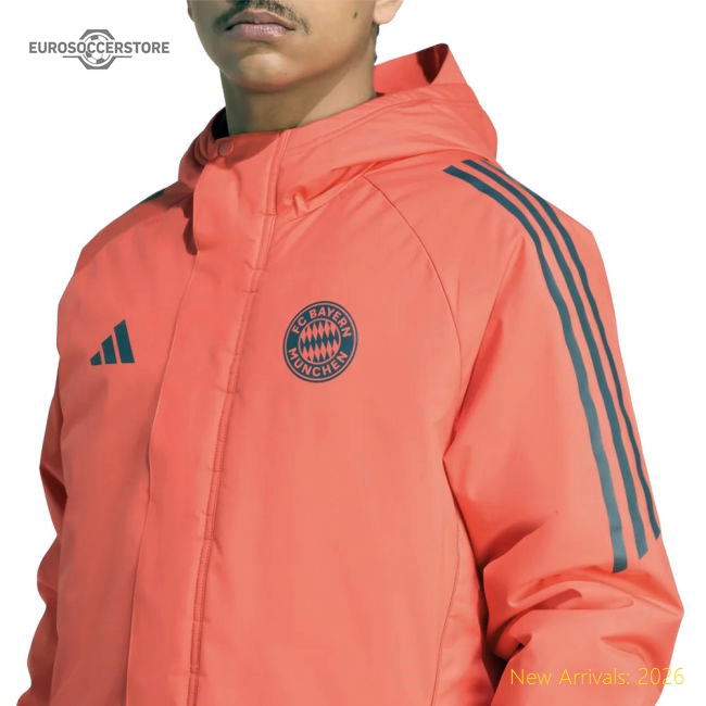 Official Performance 2025-2026 Bayern Munich Parka (Easy Coral)