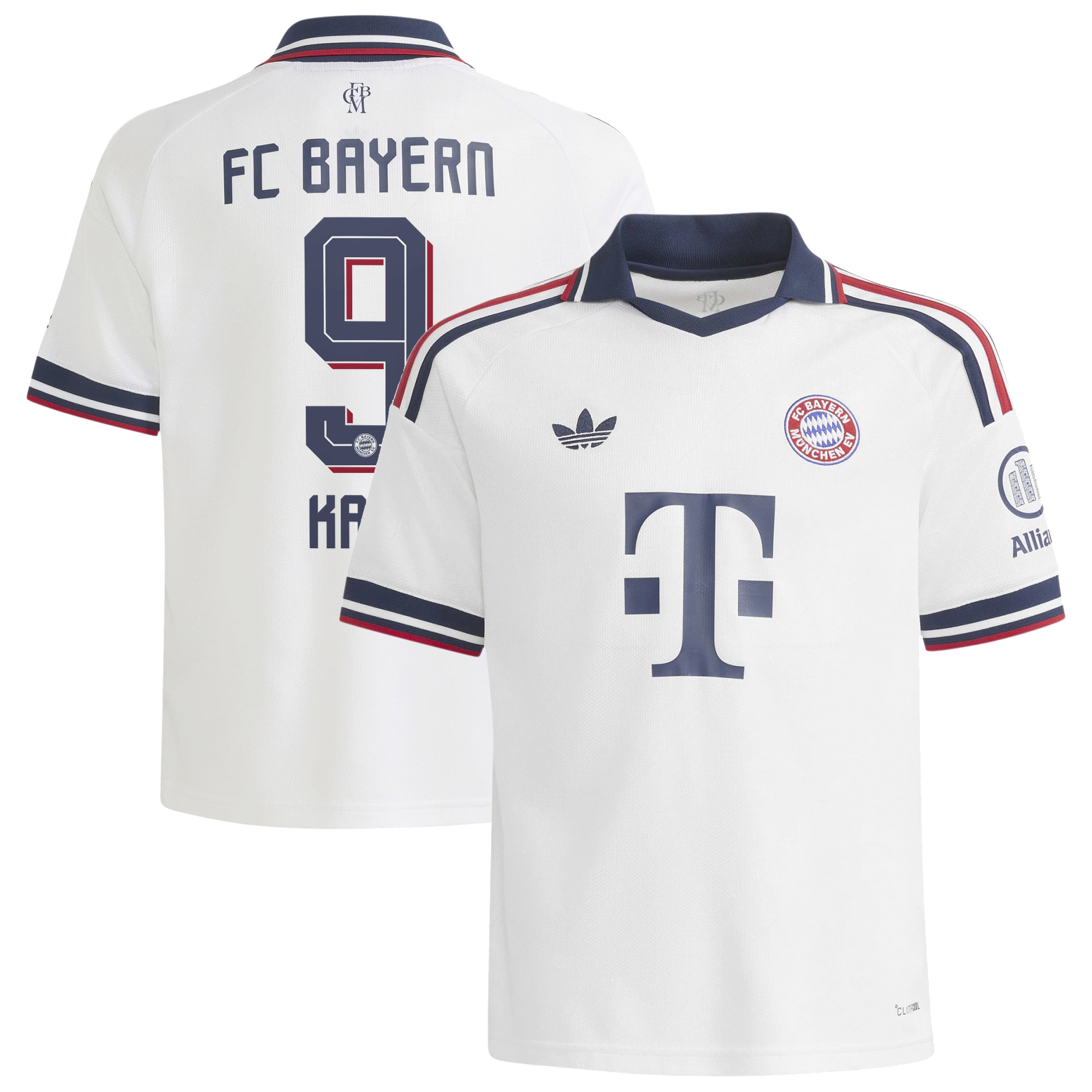 [SJH] Harry Kane #9 Bayern Munich 2026/27 Away Replica Jersey - White