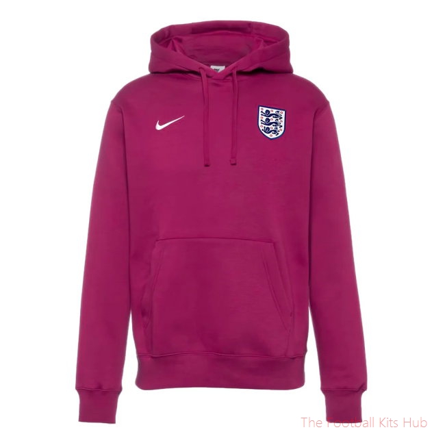 2024-2025 England Football Pullover Hoodie (Rosewood)