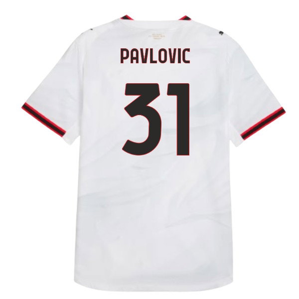 2026-2027 AC Milan Authentic Away Shirt (Pavlovic 31)