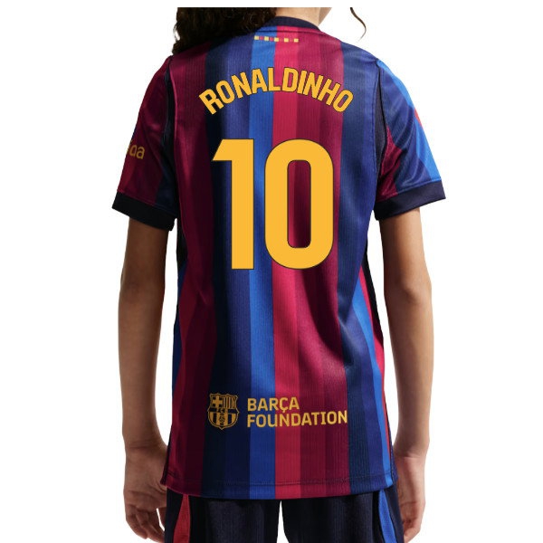 [LLS] 2026-2027 Barcelona Home Shirt (Kids) (Ronaldinho 10)