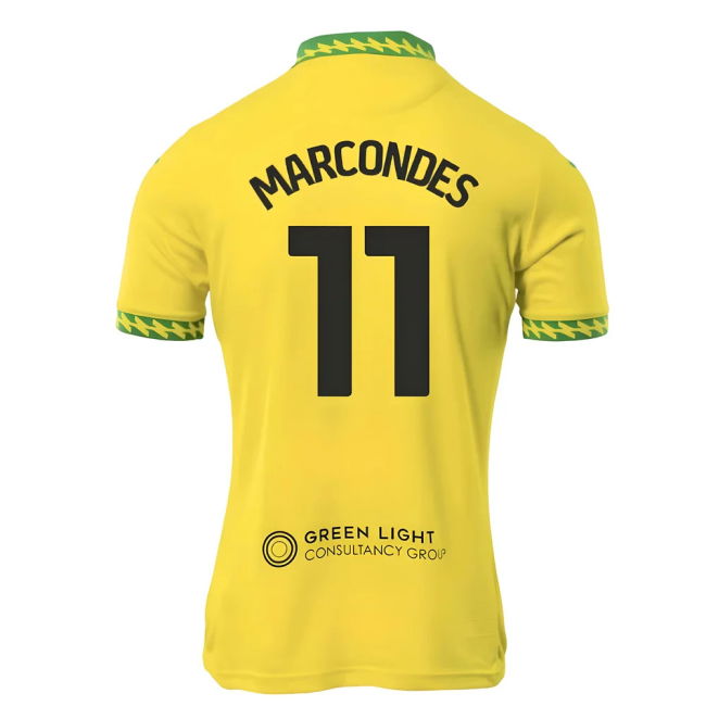 Stretchable 2025-2026 Norwich Home Retro Jersey Legendary Marcond#227