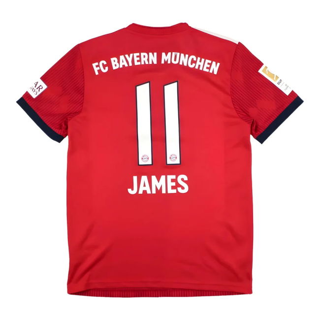 Bayern Munich 2018-19 James #11 official style Shirt (Unisex