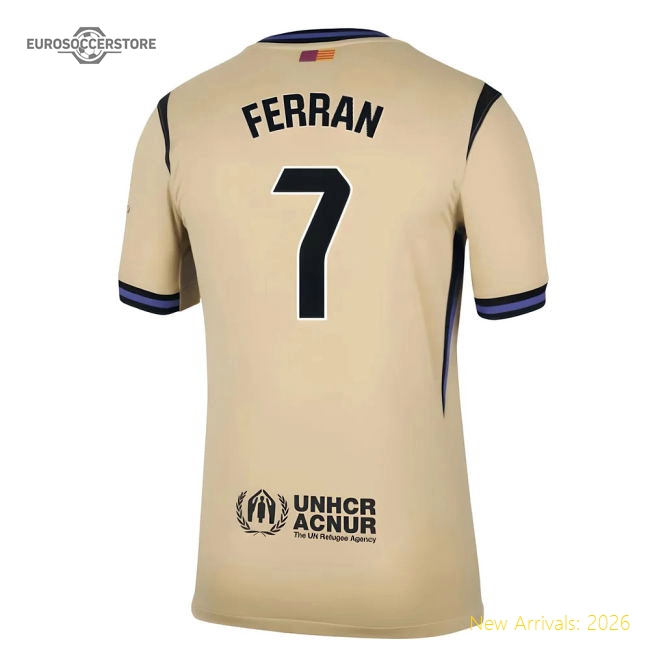 Barcelona 2024-25 Away Fan Version For Adults (Ferran Game Day Jersey