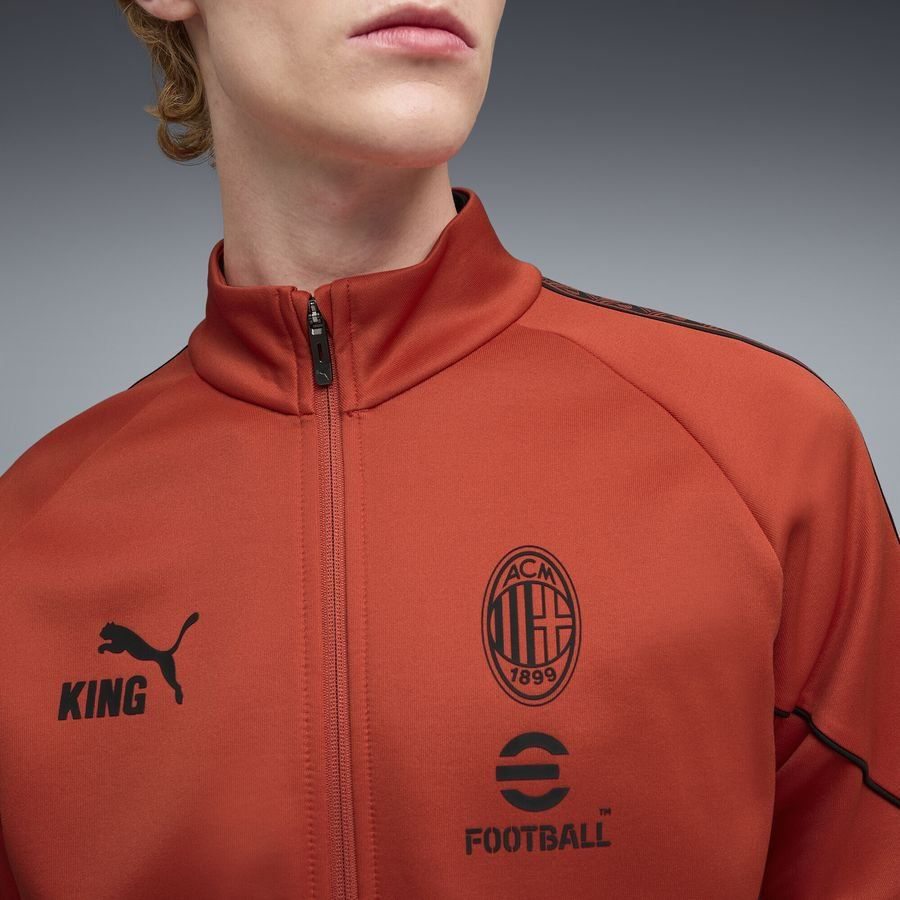 Milan Track Jacket King Anthem - Red Fire/PUMA Black