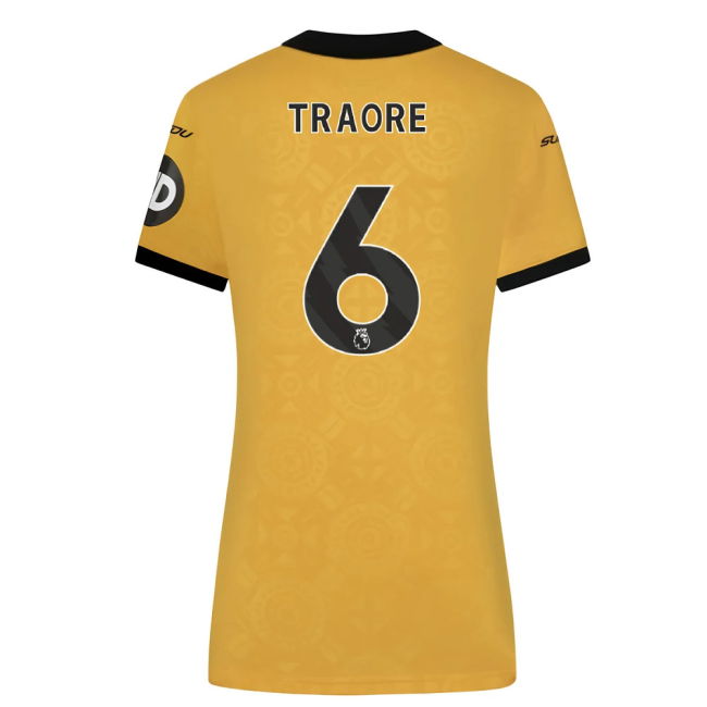 Pro Series Fervent Wolves Wolves Home Shirt Womens Traore #6 New R...