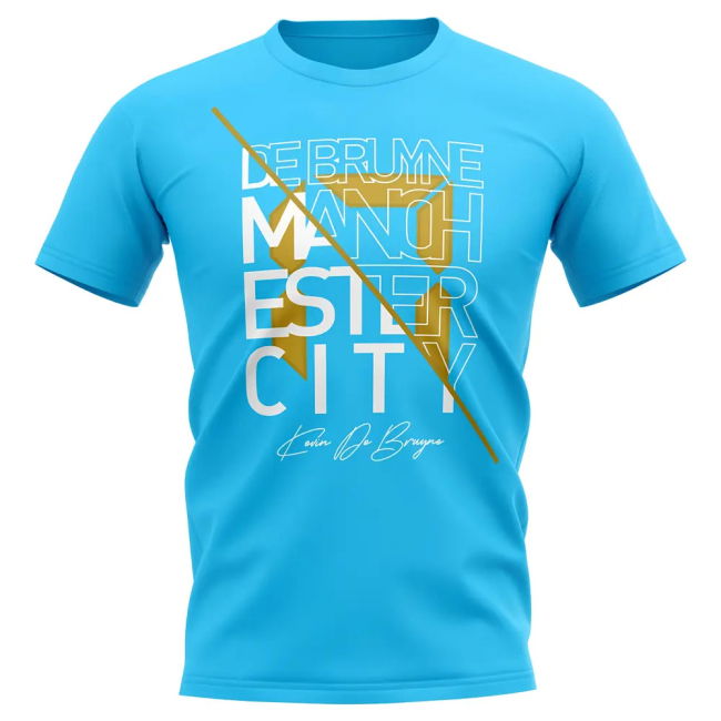 T-Shirt for Kevin De Bruyne Man City Graphic Signature fans (Men
