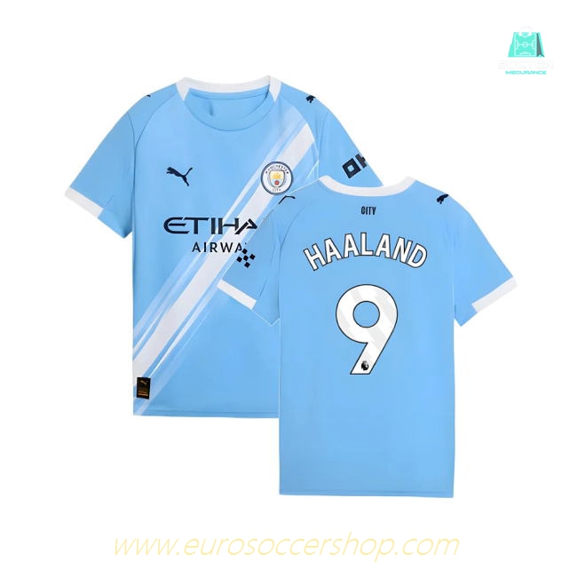 2025-2026 Man City Home Shirt (Kids) (Haaland 9)