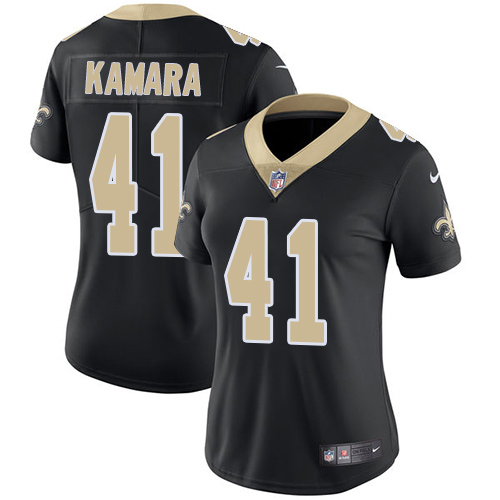 NFL O S Saints Alvin Kamara #41 Black Limited Game Jersey - Premium