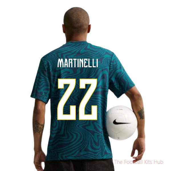 2026-2027 Brazil Primary Dri-Fit Shirt (Geode Teal) (Martinelli 22)