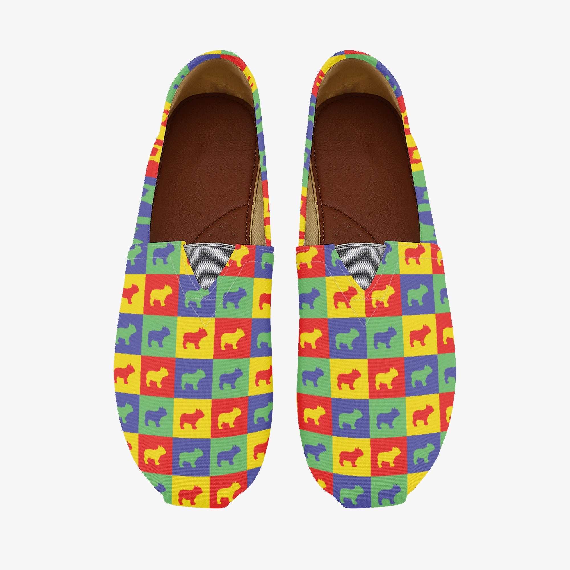 French Bulldog Tater Casual Canvas Shoes Durable Dog Footwear