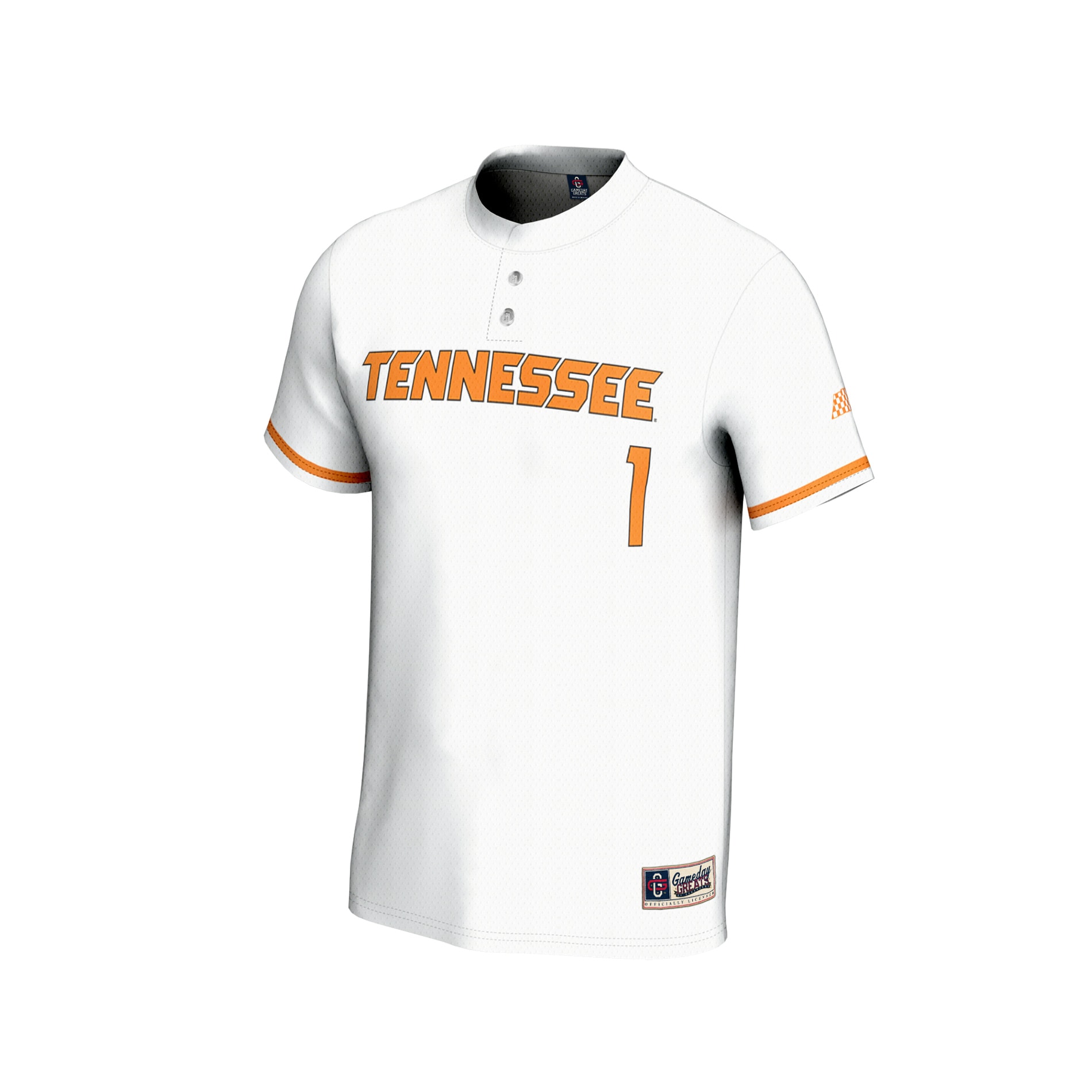 [NJP] Tennessee Volunteers GameDay Greats Youth Lightweight Baseball Fashion Jersey - White