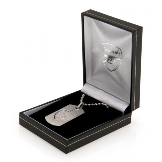 Arsenal FC Cut Out Crest Dog Tag & Chain (Limited Edition)