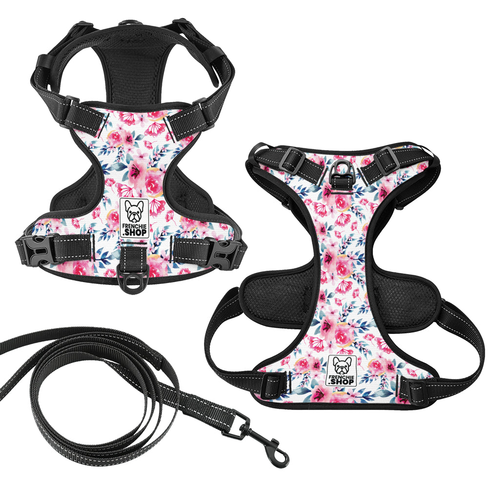 Weather-Resistant Zinnia - No-pull French Bulldog Dog Harness for Daily