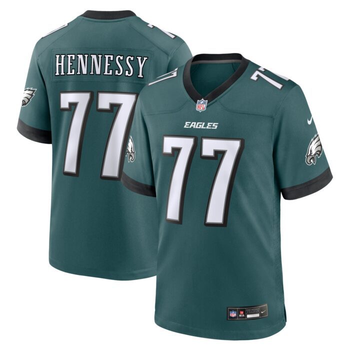 Men's Philadelphia Eagles Matt Hennessy Nike Midnight Gree...