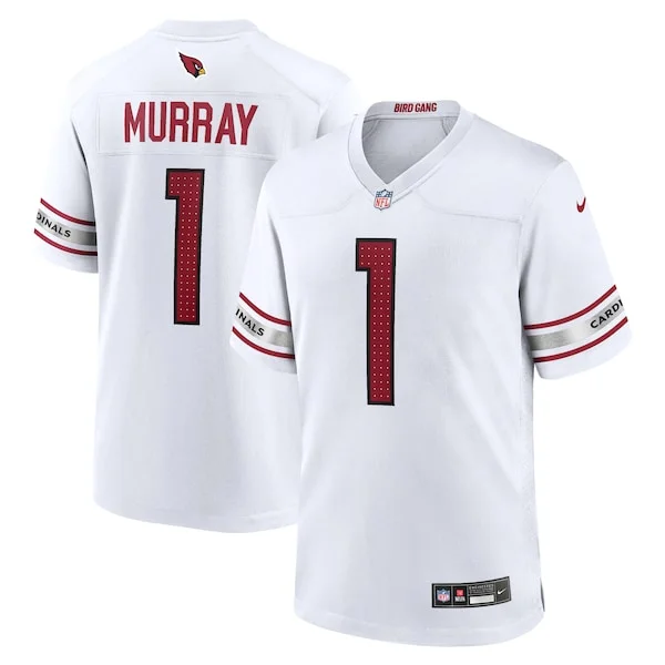 None Kyler Murray Game Jersey - White | NFL Player Jersey | NFL Footba