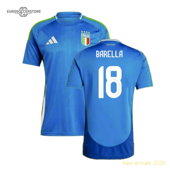 Italy 2024 Home Jersey Shirt Football Fan Apparel Game Day Football Fan Match Day Essential
