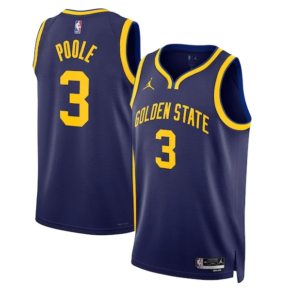 Jordan Poole GSW Swingman Jersey - trendy Basketball - Navy basketball