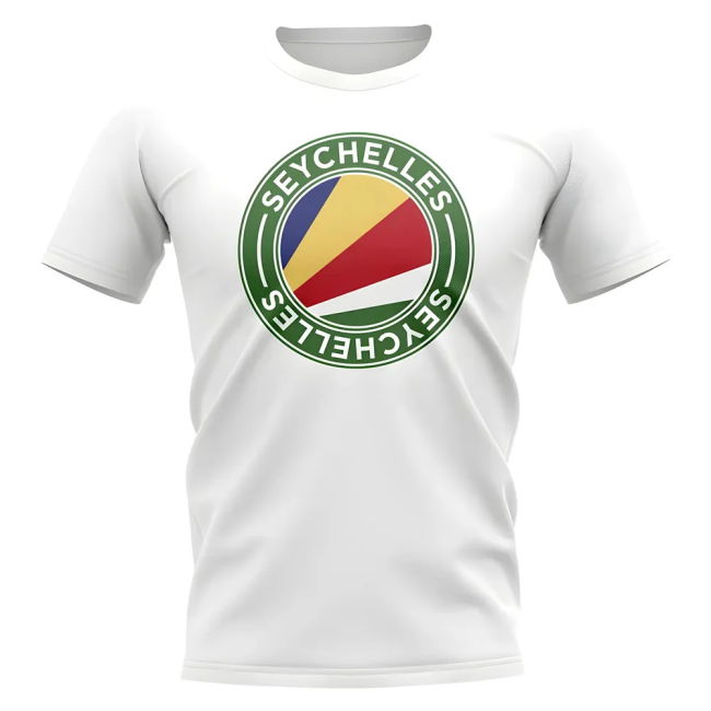 Championship Seychelles Football Badge T-Shirt (White) Aero-Dynamic