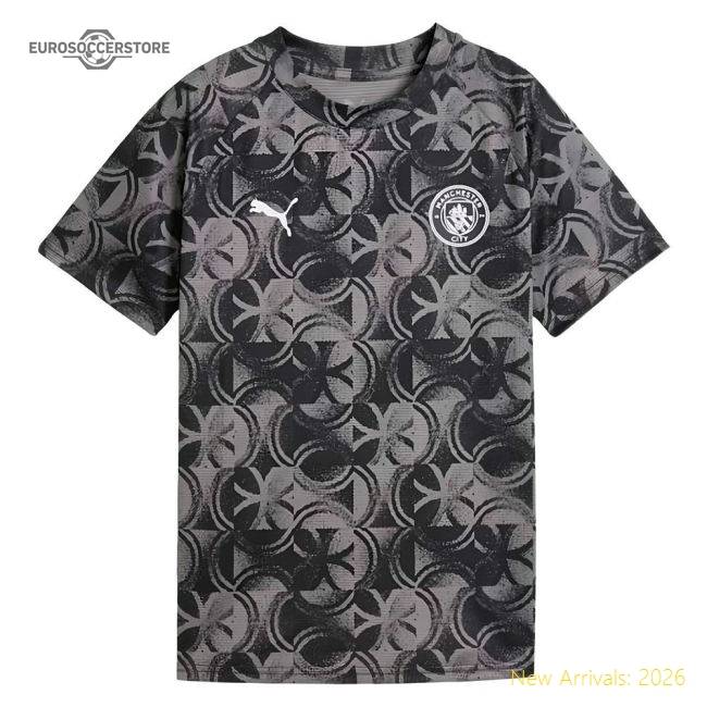 Jersey Black - Kids Khusanov 45 2025-2026 Man City Warm Up