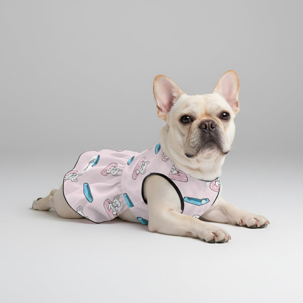Chloe - Premium French Bulldog Dresses For Females Summer Wear