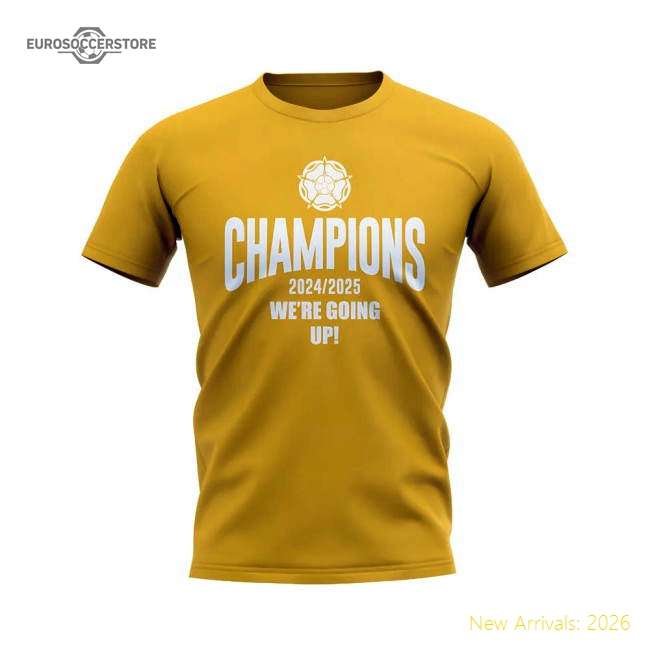 Exceptional Leeds United We Are Going Up T-shirt (yellow) - Economical