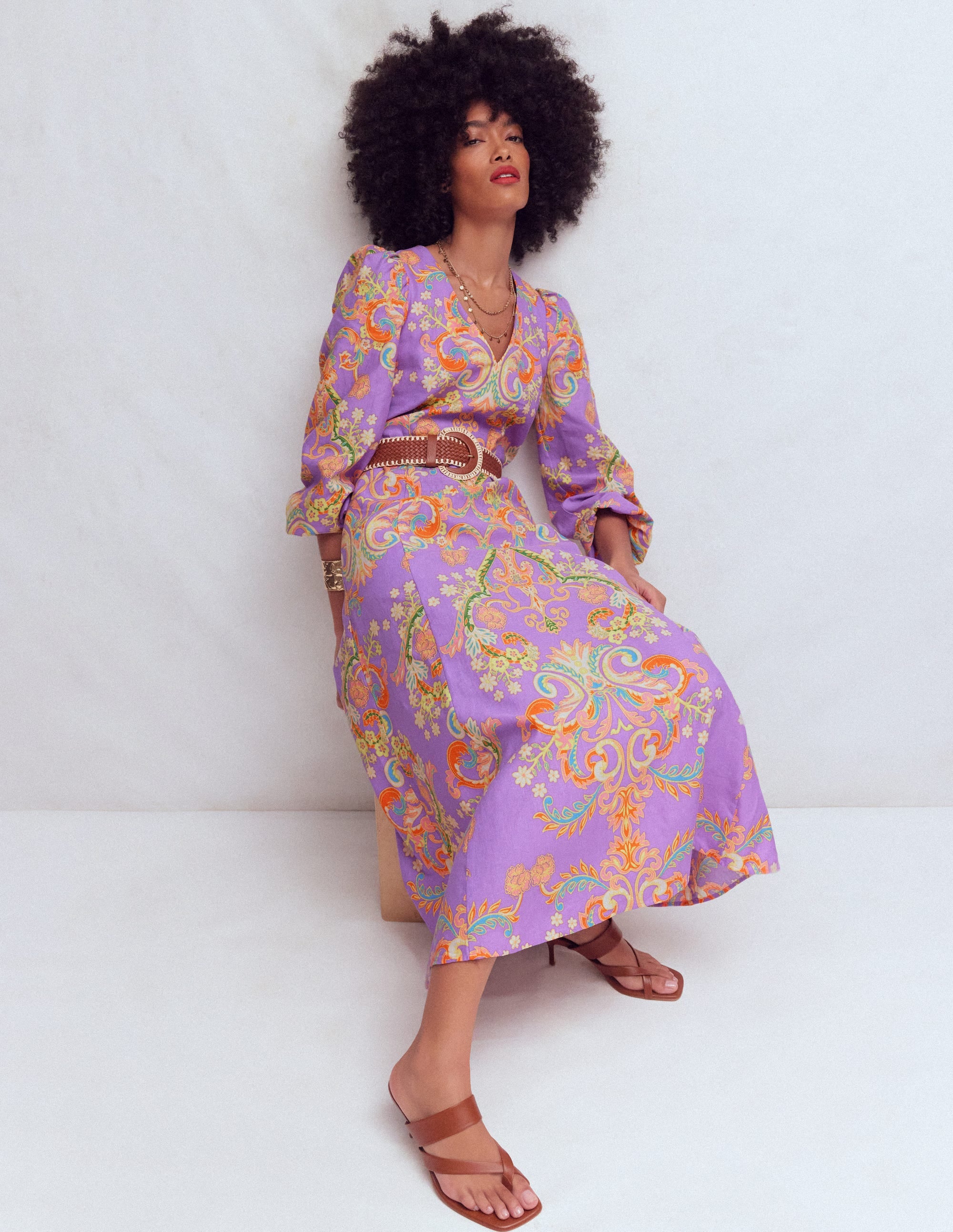 Florence Linen Blend Dress