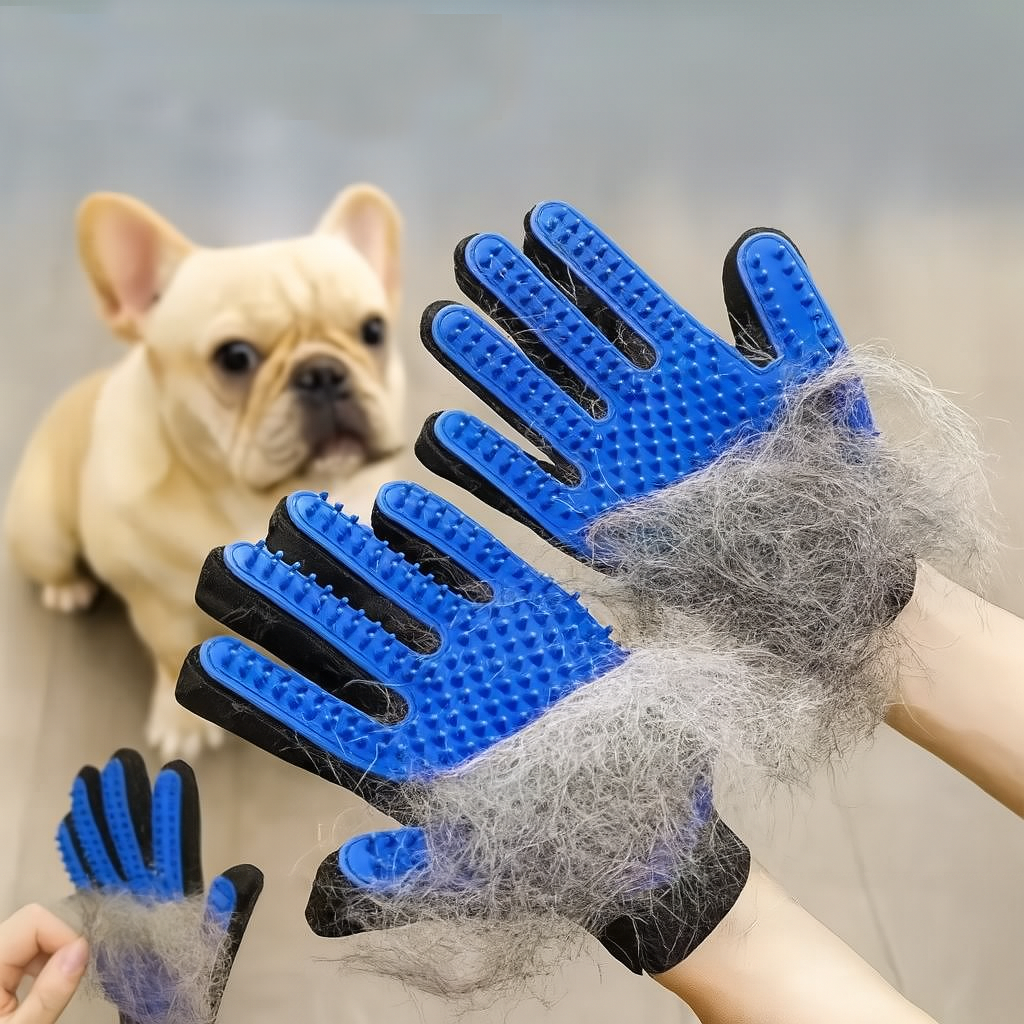 Stylish Bullyglove French Bulldog Cleaning Glove – Massage & Clean Pe...