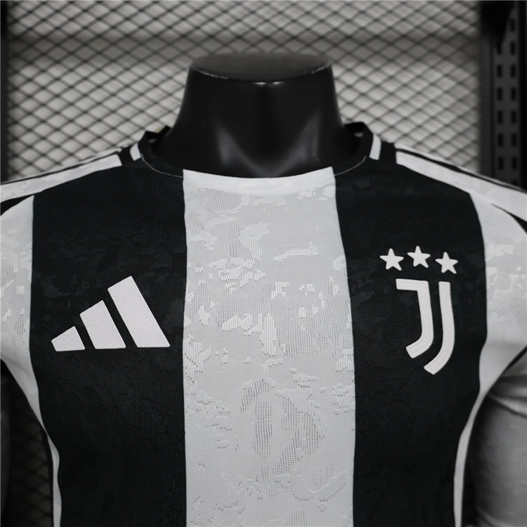 Durable 2425 Juventus Home Long Sleeve Shirt Authentic Version