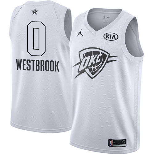 Premium Quality Oklahoma City Thunder Russell #0 NBA Authentic Jersey