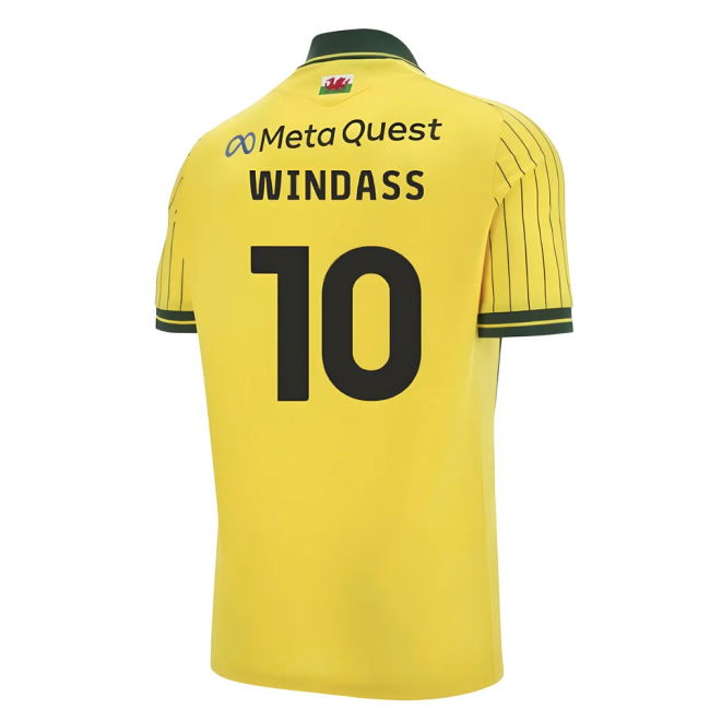 Authorized 2025-2026 Wrexham Away Shirt (Windass 10) Stylish Design