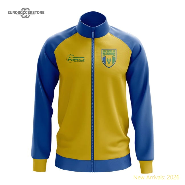 Saint Vincent And Grenadines Concept Football Track Jacket (yellow)
