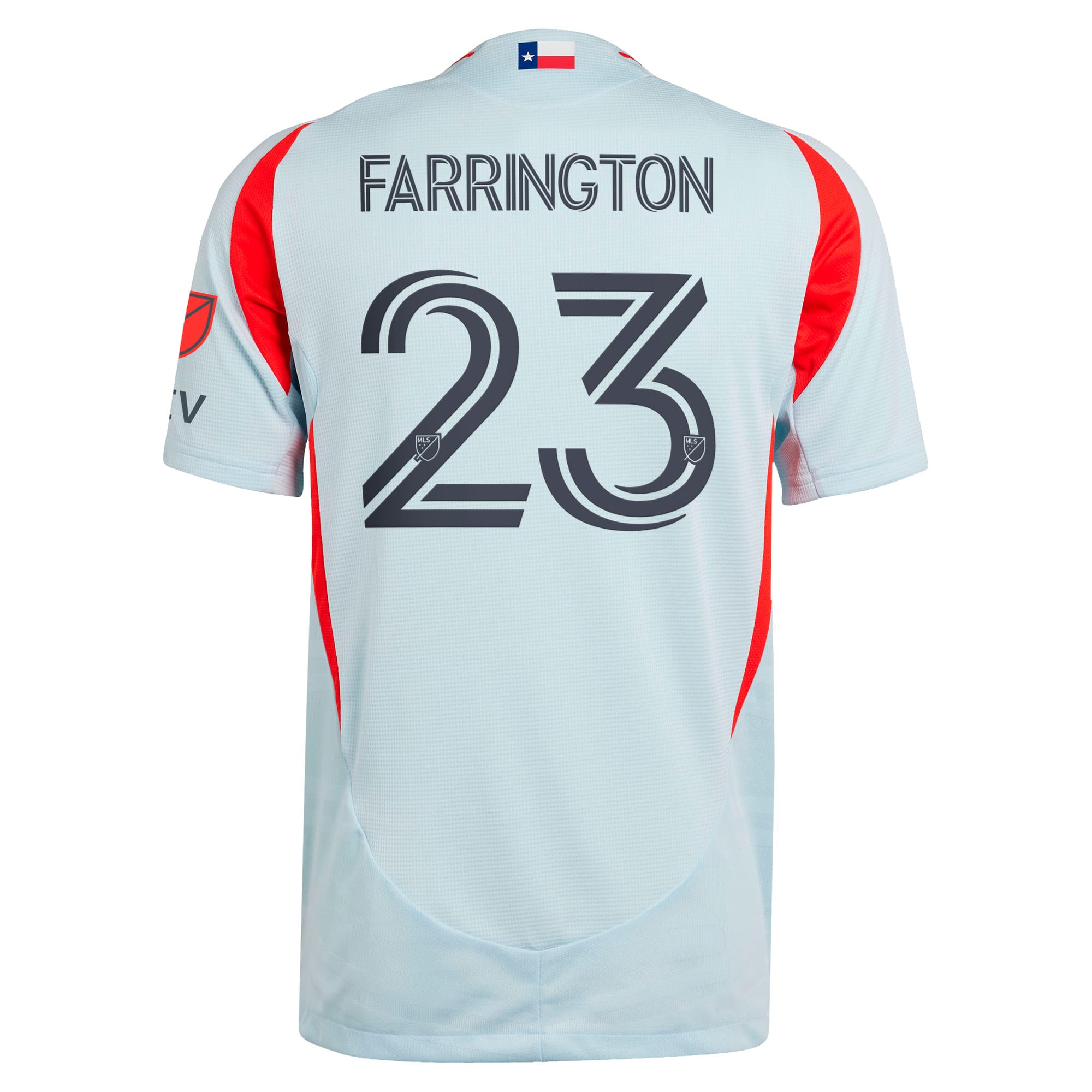 [SJH] Logan Farrington FC Dallas 2025 The Inferno Kit Authentic Player Jersey - Light Blue
