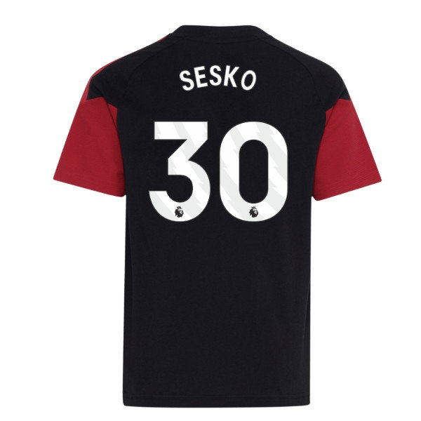 [DDJ] 2026-2027 Man Utd Tiro Training Tee (Black) - Kids (Sesko 30)