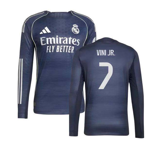 Real Madrid Authentic Long Sleeve Away Shirt 2025-2026 edition (Unisex