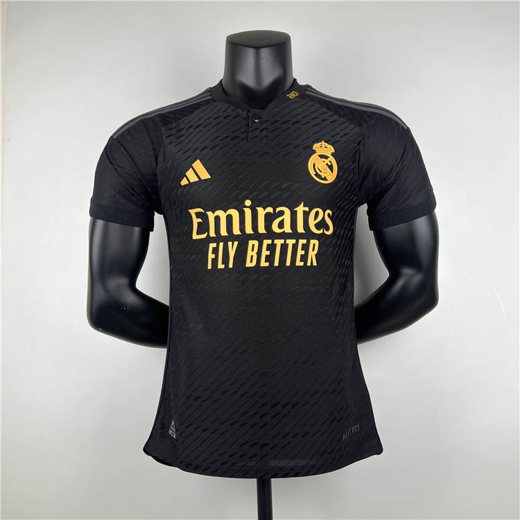 Official Real Madrid 2324 Third Black Soccer Jersey Football Shirt