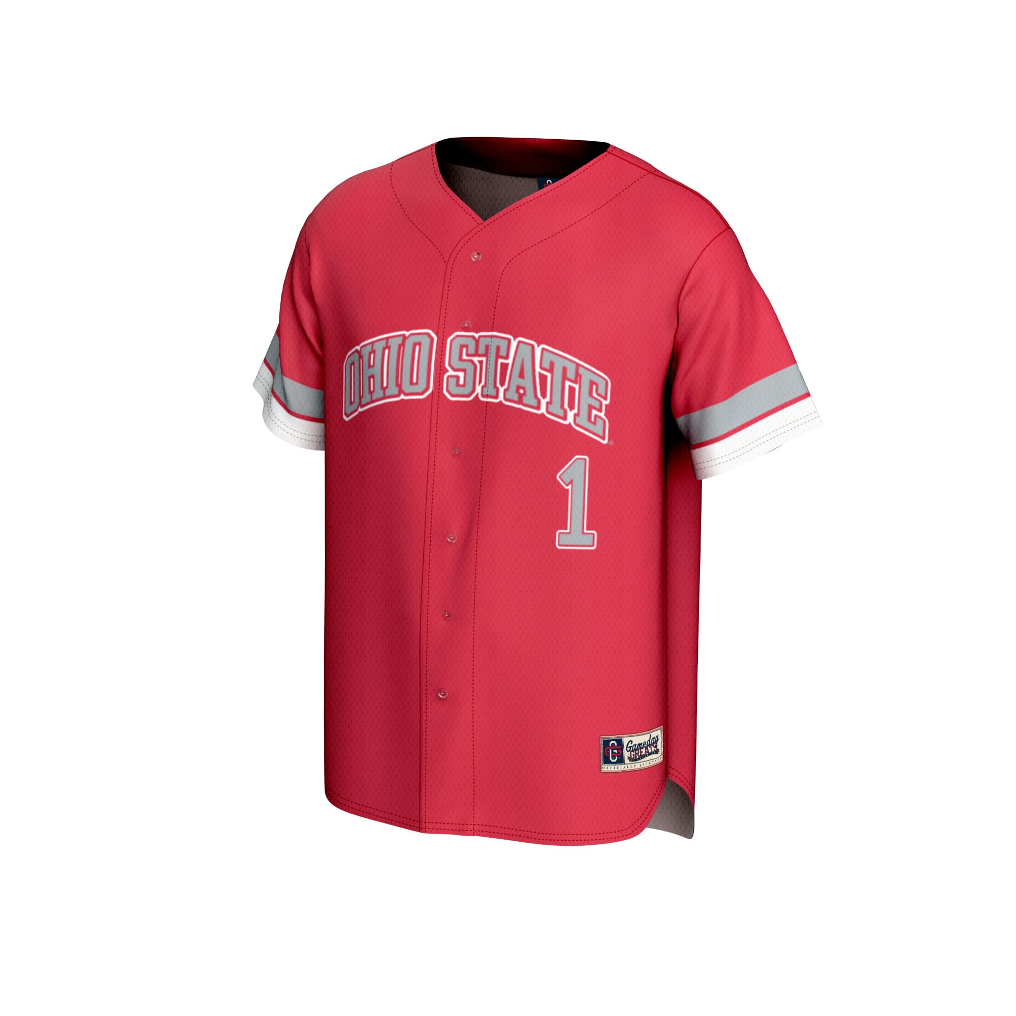 #1 Ohio State Buckeyes GameDay Greats Unisex Lightweight Collegiate Baseball Fashion Jersey - Scarlet